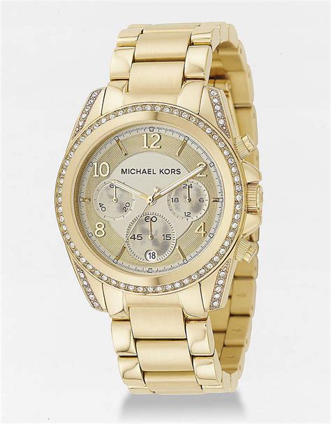 michael kors gold pladed watch|Michael Kors gold watches for women.